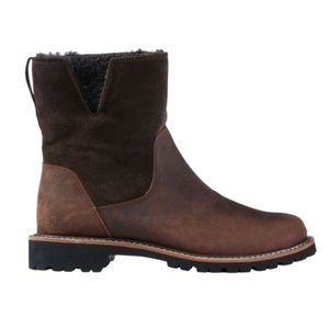 L.L. Bean Women's Rugged Cozy Boots, Mid Side-Zip - size 8.5